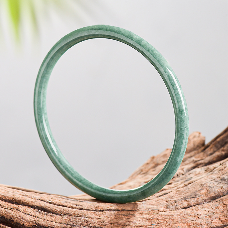 Usa Vintage Fashion - Bracelet en jade birman naturel, véritable