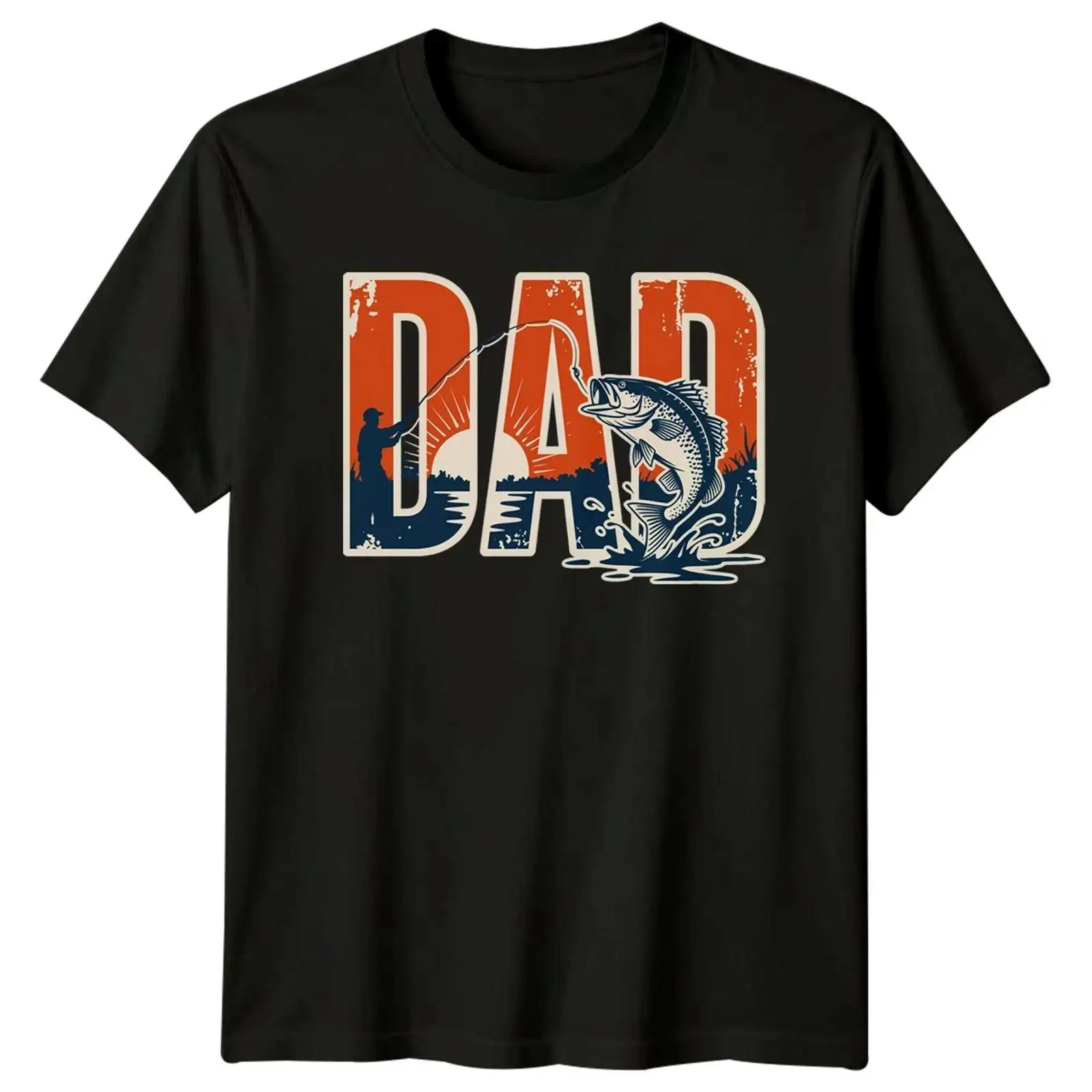 Vintage Fashion Herren - T-shirt pour homme Papa, thème Pêche