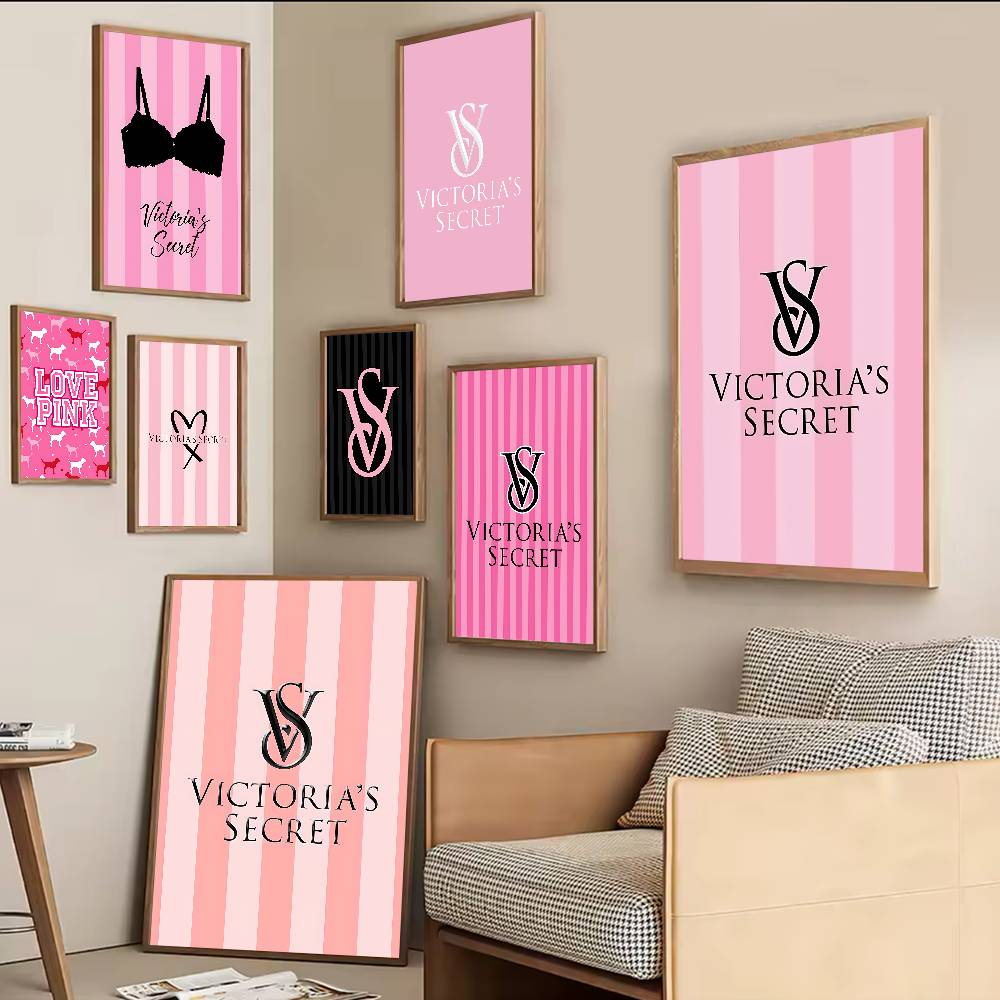 Vintage Fashion Prints For Wall - Affiches vintage V-Victorias-Fashion-S-Secret, impressions sur papier