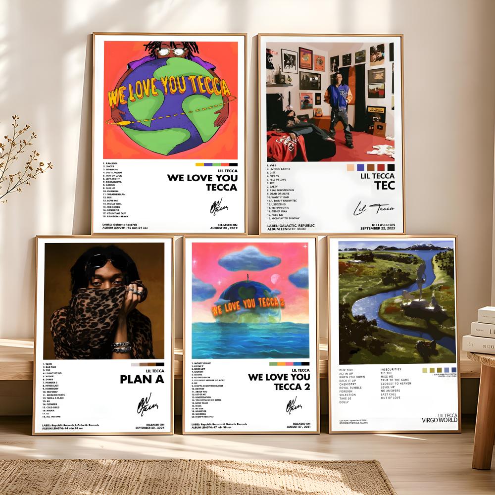 Vintage Fashion Prints For Wall - L-lil Tecca ABLUM – Affiche esthétique