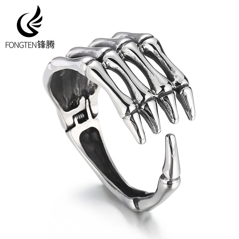 Vintage Fashion Exhibition - Fongten-Bracelet d'ouverture de doigt pour hommes,