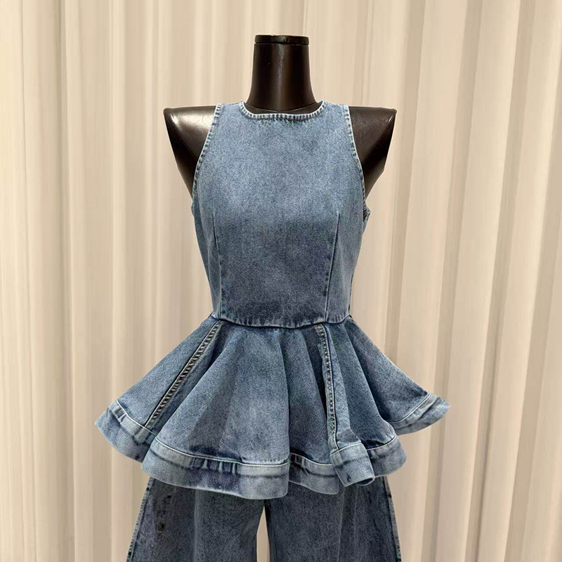 Ensemble deux pièces plissé bl - Vintage Fashion Style Female avis et prix