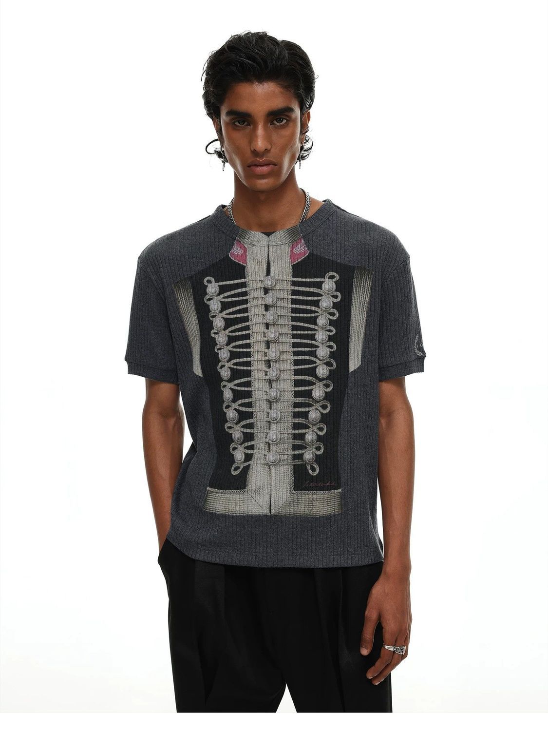 T-shirt court côtelé unisexe à - Vintage Fashion Tiktok avis et prix