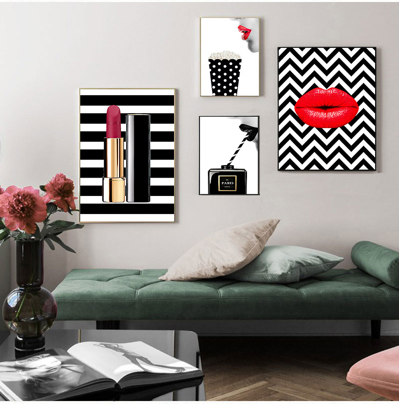 Peinture sur toile vintage pou - Vintage Fashion Prints For Wall avis et prix