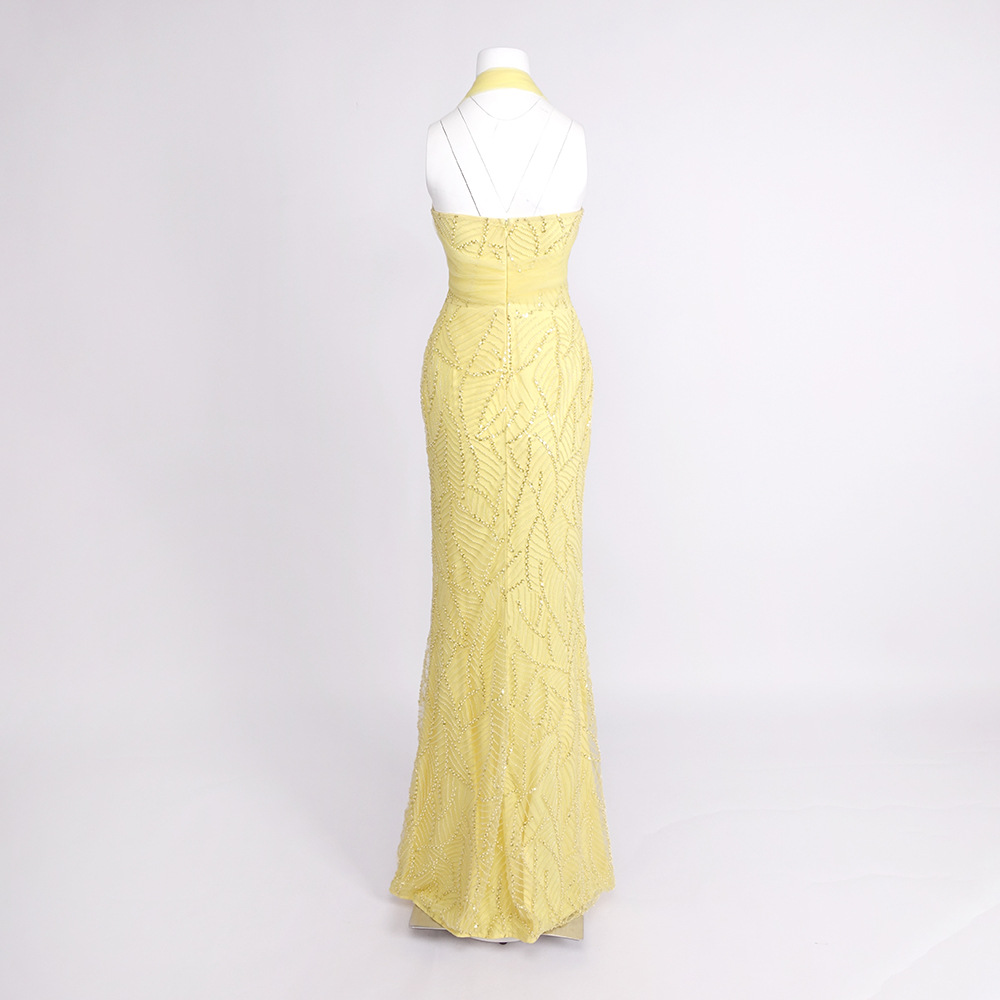 Robe de bal vintage jaune en m - Vintage Fashion Exhibition avis et prix