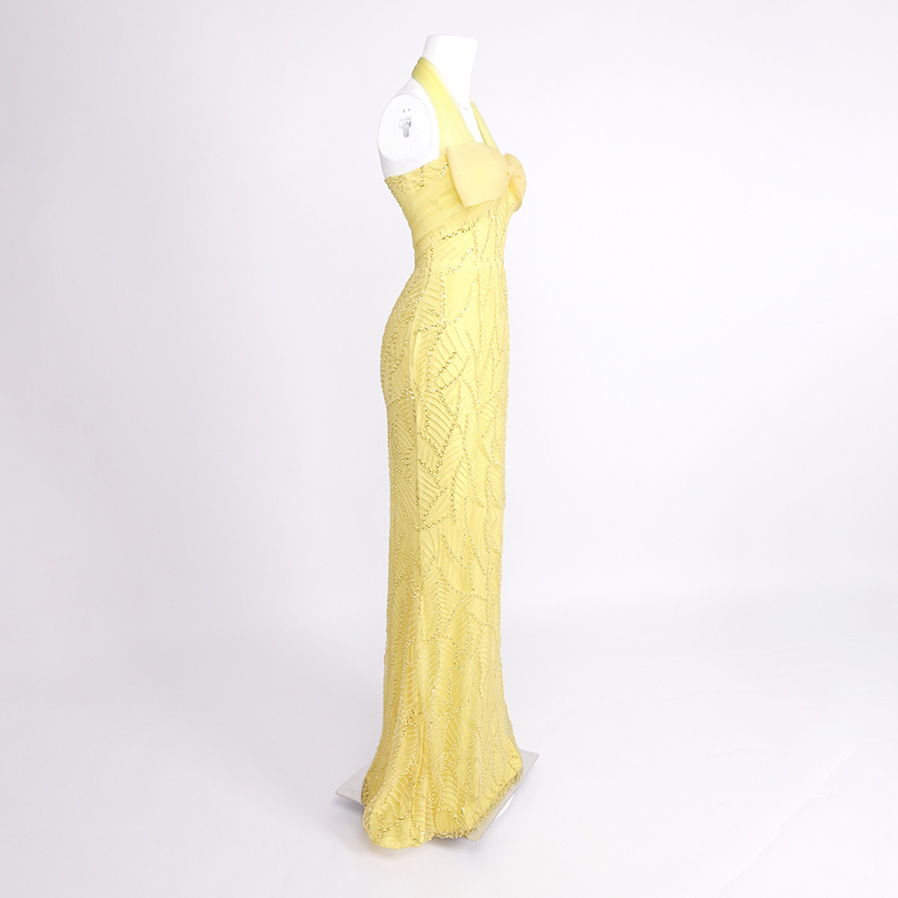 Robe de bal vintage jaune en m - Vintage Fashion Exhibition avis et prix