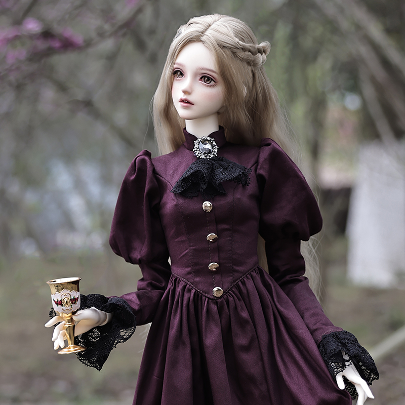 Elina-Robe violette aristocrat - Vintage Fashion Model avis et prix