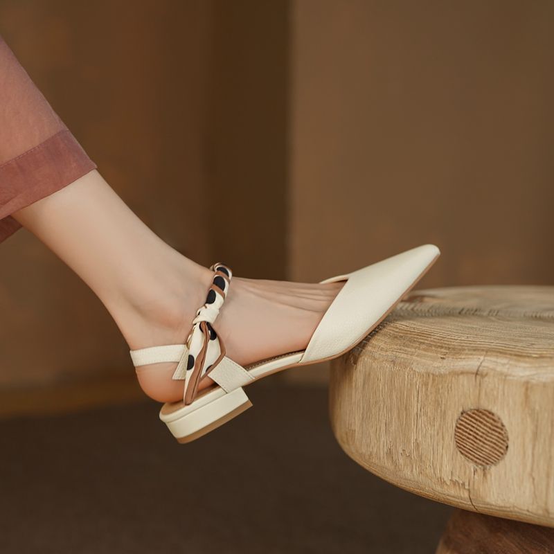 Sandales d'été pointues frança - Vintage Fashion Style Female avis et prix