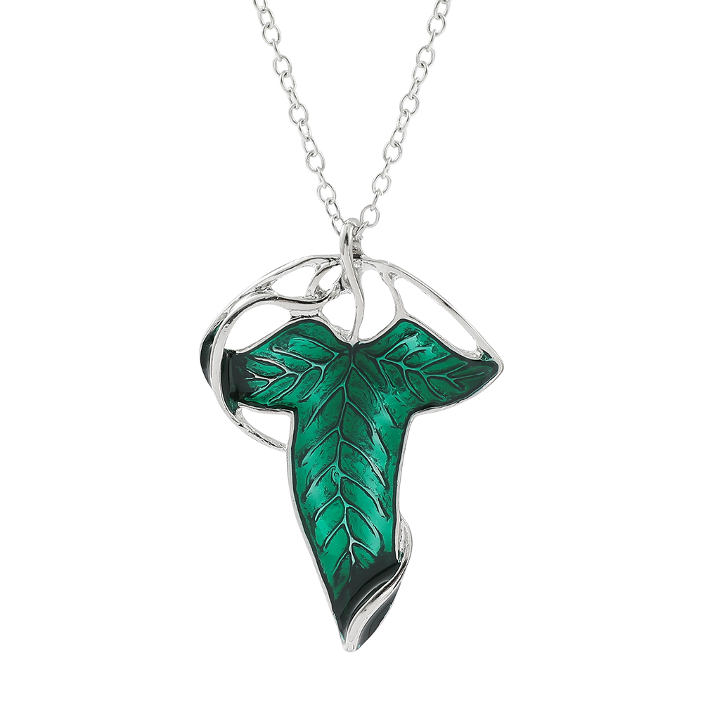 Collier pendentif feuille vert - Vintage Fashion Outfit avis et prix