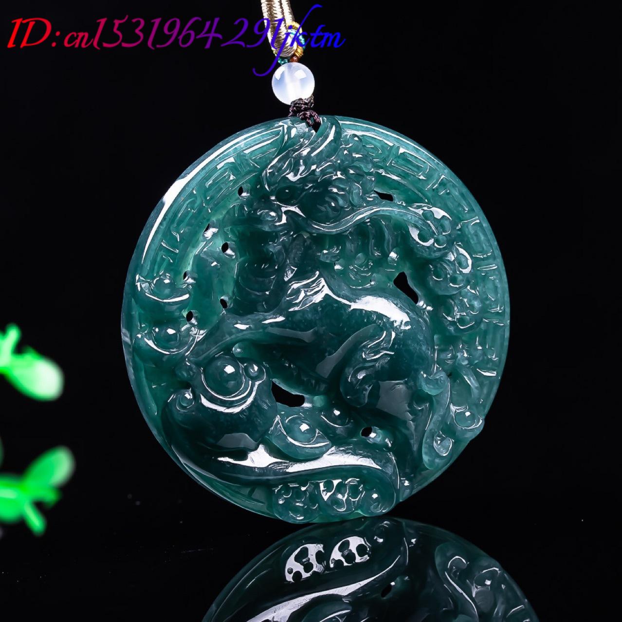 Pendentif Dragon en Jadeite Bi - Usa Vintage Fashion avis et prix