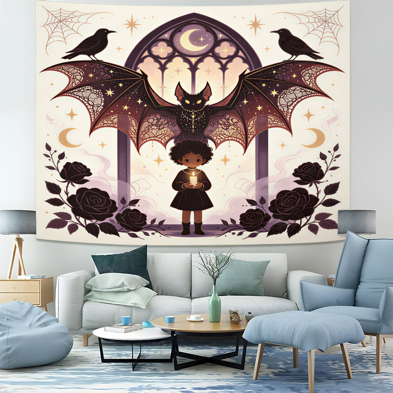 Tapisserie imprimée pingouin m - Vintage Fashion Prints For Wall avis et prix