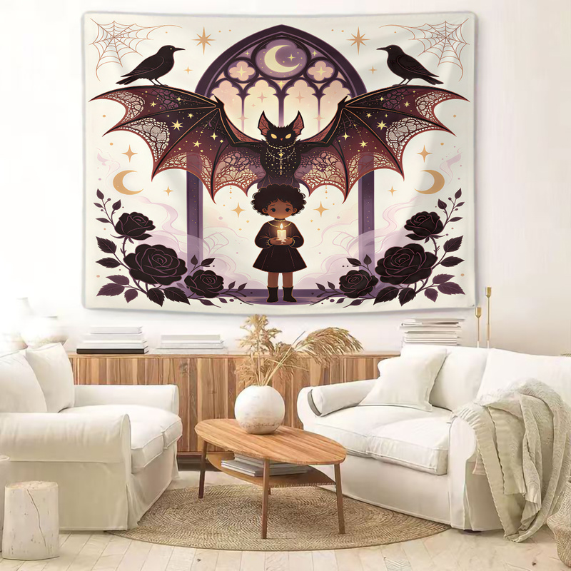Tapisserie imprimée pingouin m - Vintage Fashion Prints For Wall avis et prix