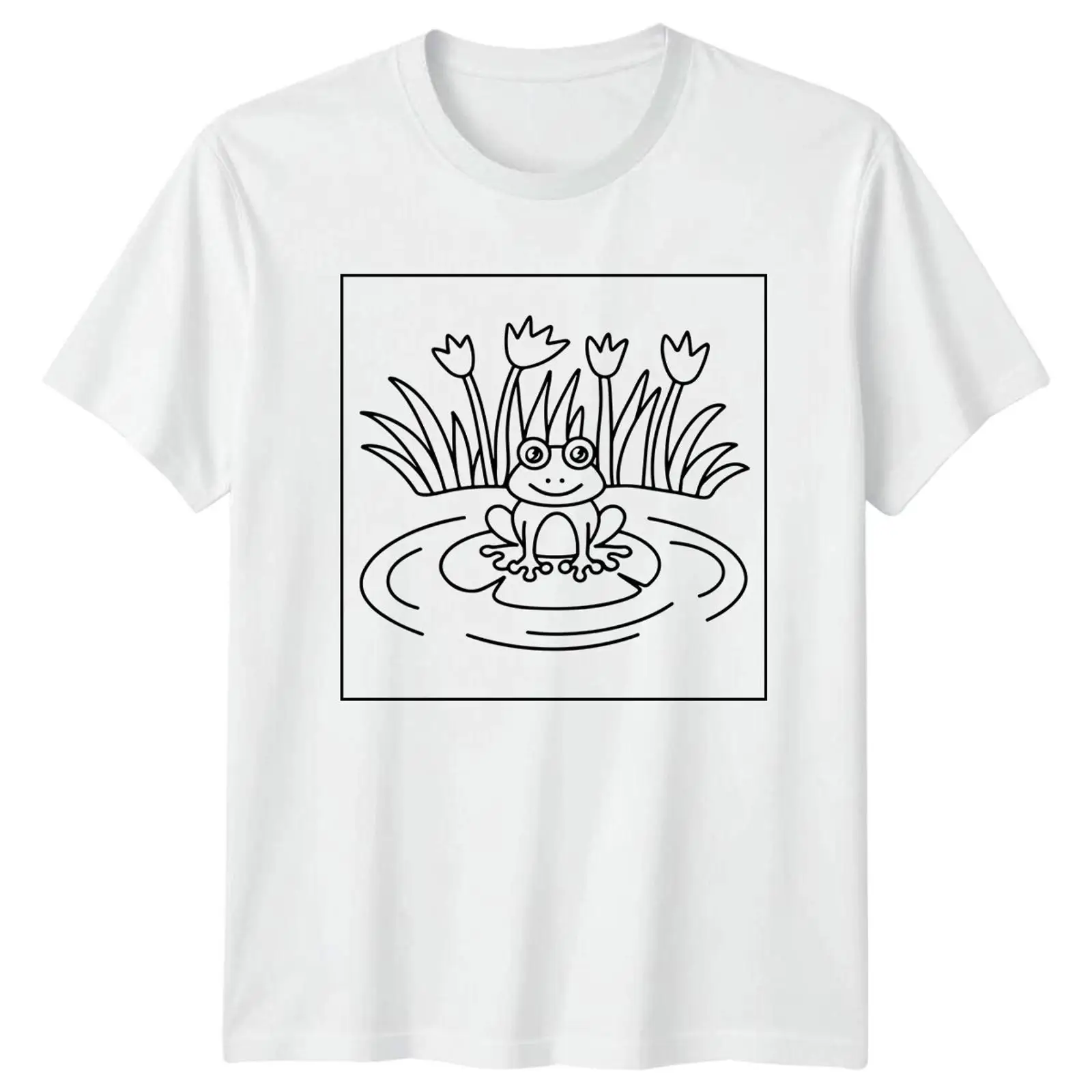 T-shirt Frosch im Teich Natur  - Vintage Fashion Herren avis et prix