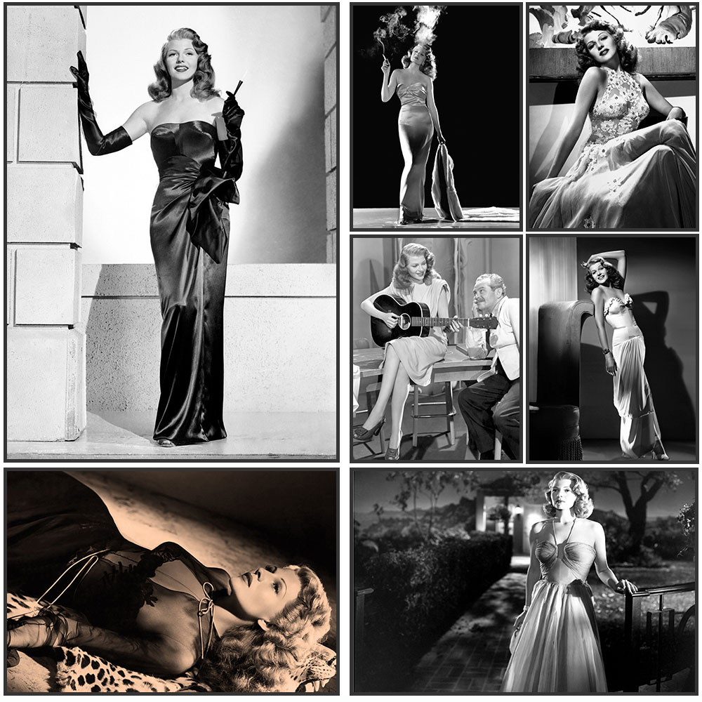 Affiche de Rita Hayworth, noir - Vintage Fashion Photography avis et prix