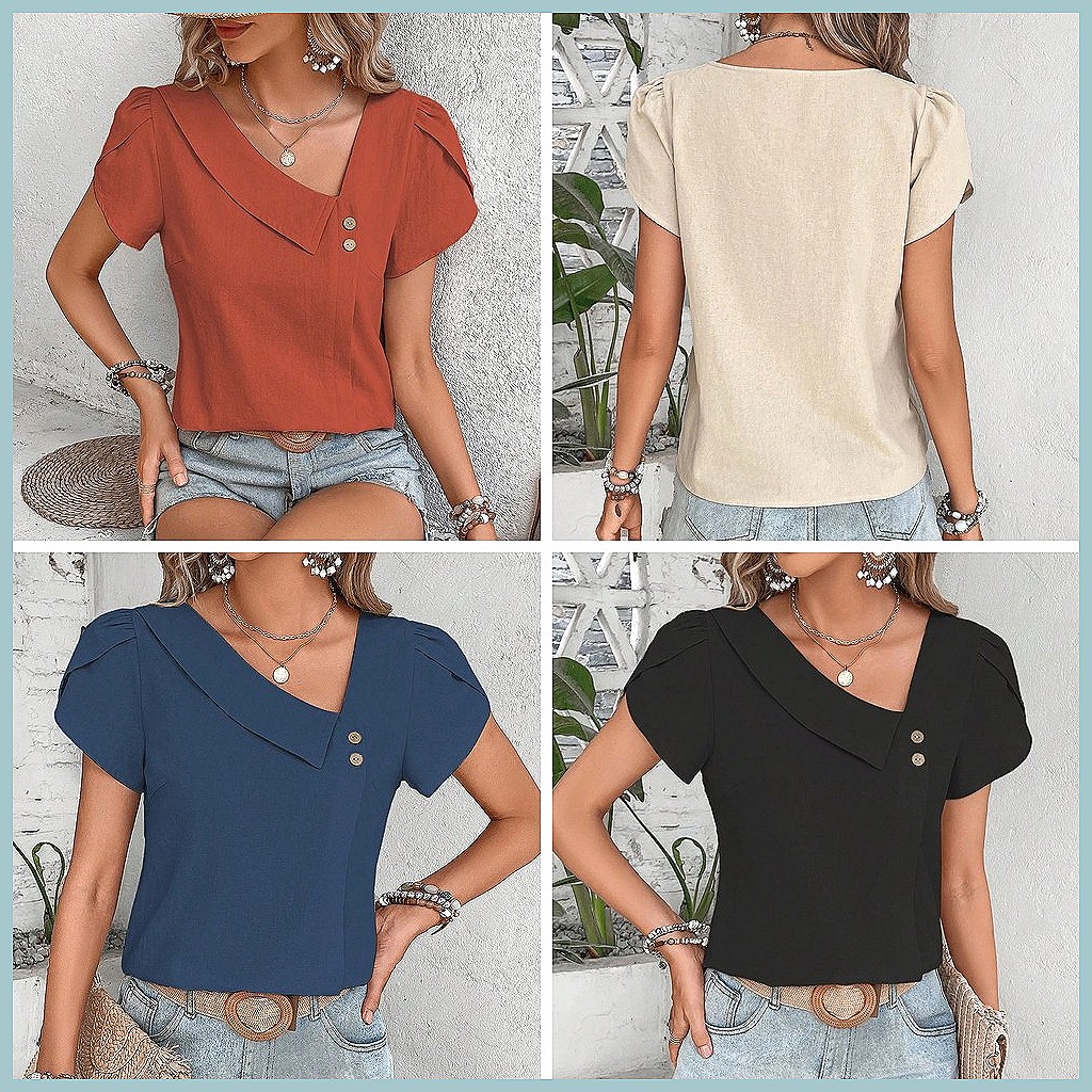 Chemisier uni vintage été 2024 - Usa Vintage Fashion avis et prix
