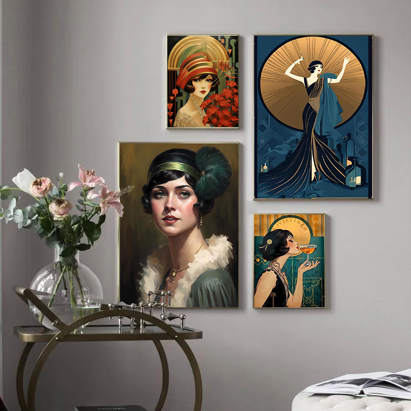 Affiche Vintage Flapper Girl d - Vintage Fashion Prints For Wall avis et prix